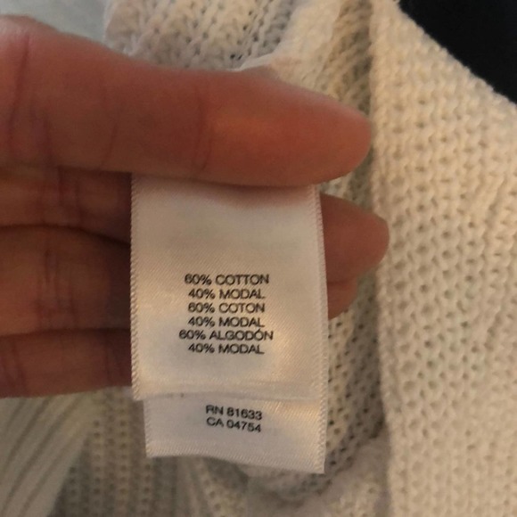 Kenneth Cole Blouse Women Sweater Short Sleeve Faux Leather White Extra Small - Picture 7 of 7